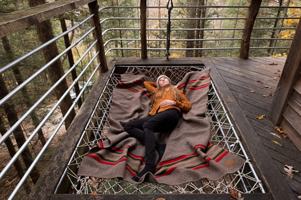 Sylvan Float Treehouse
Stanton, KY
Entire Home | Starting at $266/night | Host 2 Guests
&#147;The Sylvan Float is a treehouse in its purest form. This modest abode hangs between a red oak and a hickory, offering a peaceful getaway among the arbors.&#148;