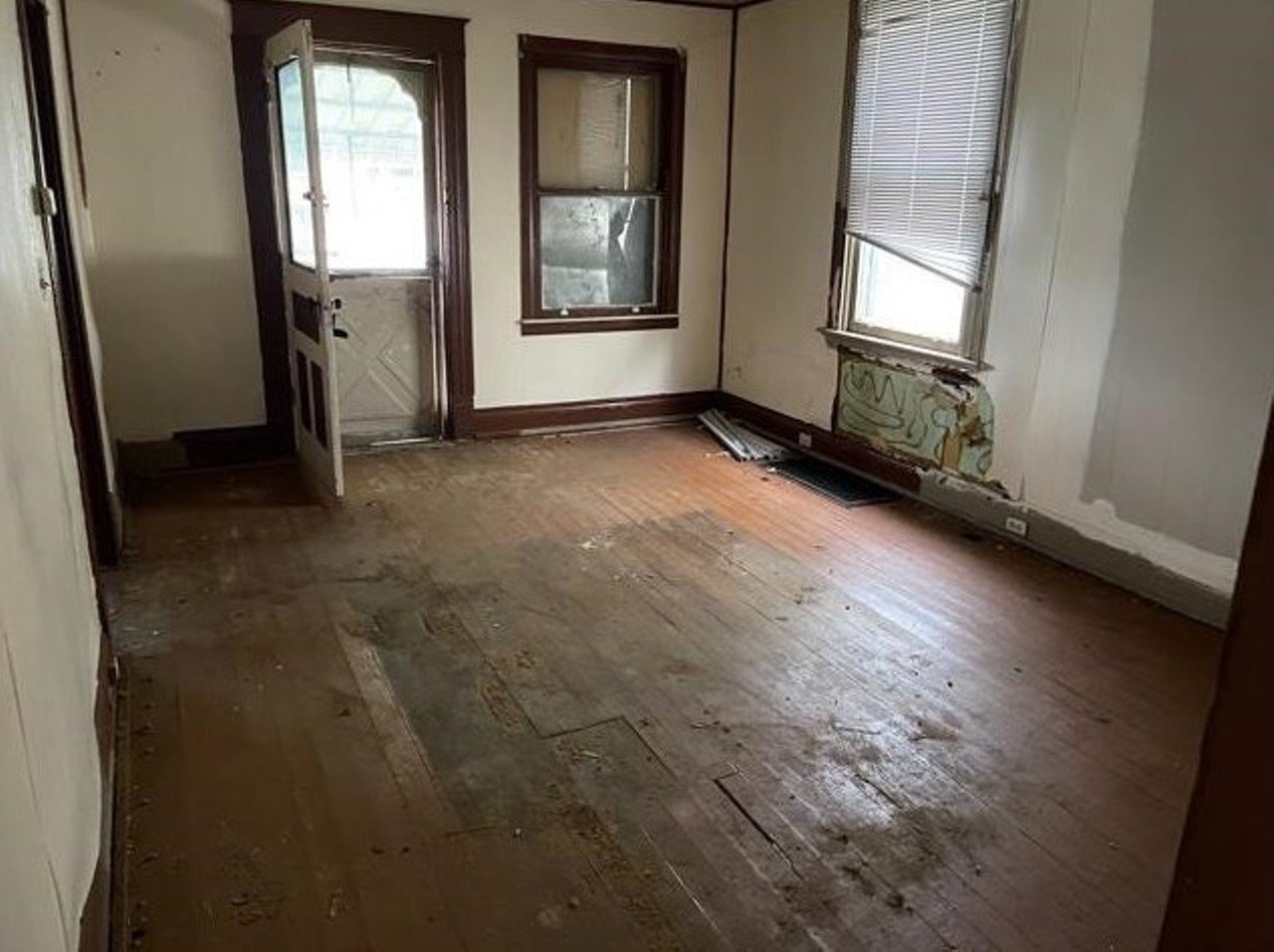 ​​213 Montclair, Ludlow 
This Ludlow home is in need of a full rehab. This two-bedroom, one-bath home is being sold for $64,900. For more information reach out to listing agents Matthew E Perkins and Melissa Housley from Paragon Realty Partners.