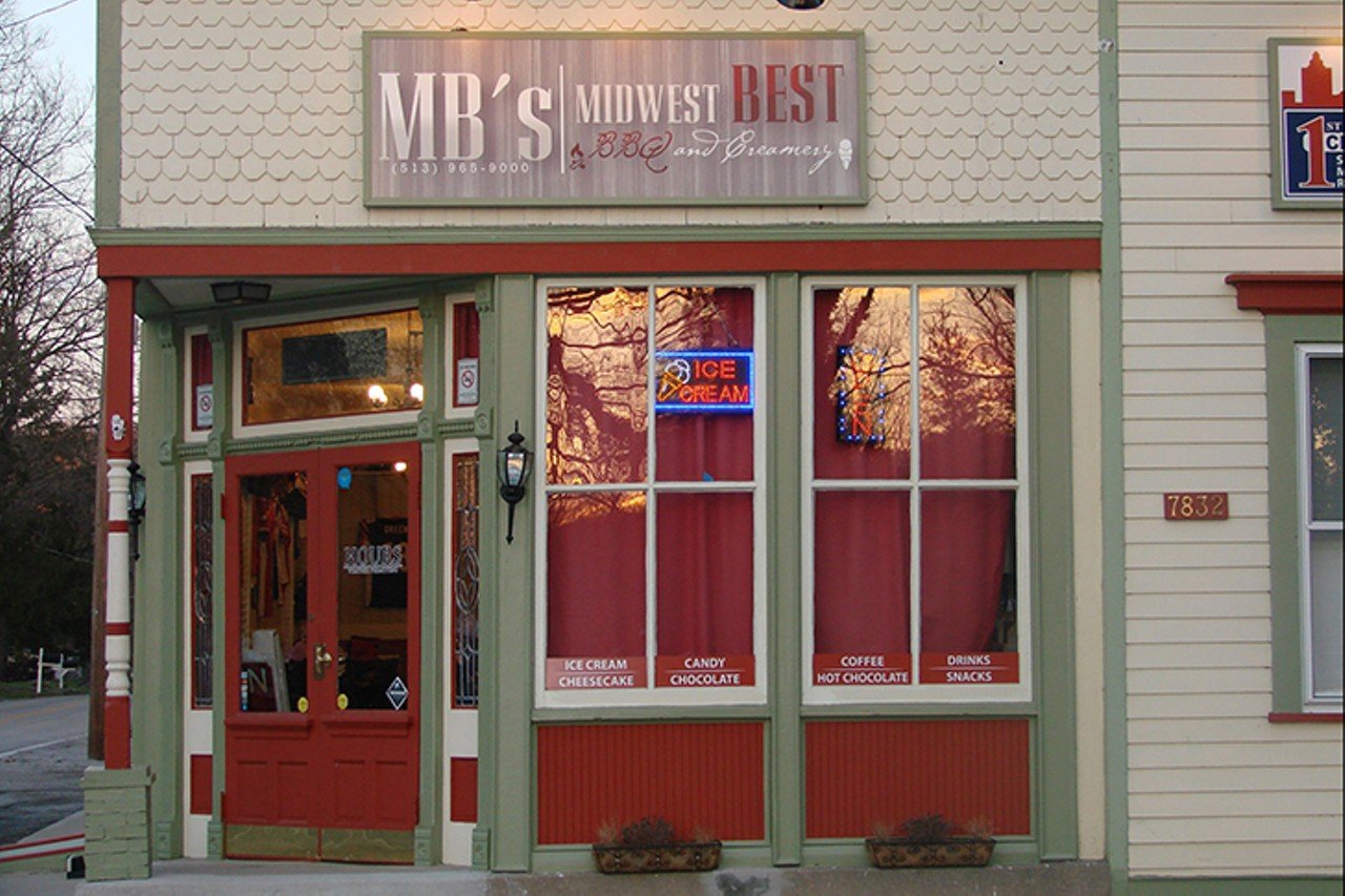 Midwest Best BBQ and Creamery
663 Justice Court, Loveland
Midwest Best BBQ and Creamery proves the slogan on their website &#151; &#147;fast food is not good, and good food is not fast&#148; &#151; to be true. Founded in 2009 to sell their MB Simply Sweet BBQ sauce, Midwest Best BBQ quickly evolved into a popular restaurant. Their menu boasts entrees including a chopped chicken sandwich, a smoked turkey wrap, smoke-fried wings, &#147;sweet-n-smoky&#148; ribs and more. They also serve delicious sides like creamy slaw and baked beans. They like to pair their barbecue with ice cream, offering scoops, milk-shakes and malts, sundaes and more. 
Photo via Facebook/MidwestBestBBQ