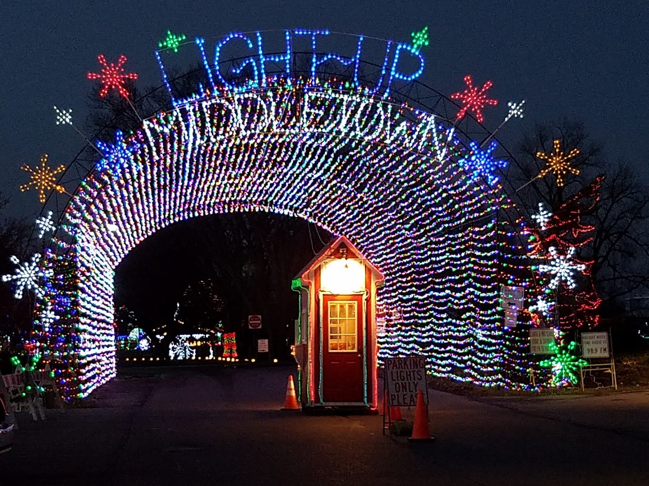 Light Up Middletown
500 Tytus Ave., Middletown
This "fantasy drive-thru light display in Middletown, Ohio's downtown 100 acre Smith Park" not only decks the halls with tons of glowing holiday displays, it also serves as a fundraiser for Middletown City Parks. Nov. 25-Dec. 31. Admission is by cash donation.
Photo: Facebook.com/Light-Up-Middletown