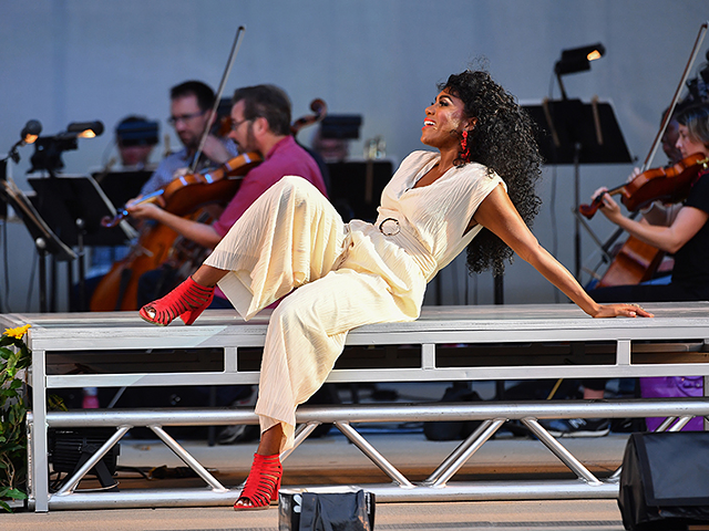 J'Nai Bridges as Carmen in the Cincinnati Opera's 2021 summer production