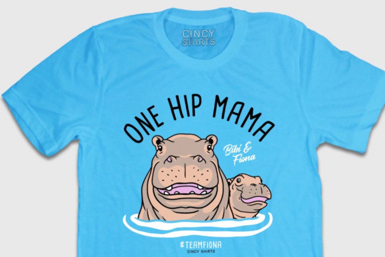 Fiona and Bibi Shirt from Cincy Shirts
Cincy Shirts is offering several different tees that are perfect for a Mother&#146;s Day gift, including a super cute Fiona and Bibi shirt that says &#147;one hip mama.&#148; A portion of the proceeds benefit the Cincinnati Zoo & Botanical Garden. 
Photo via cincyshirts.com