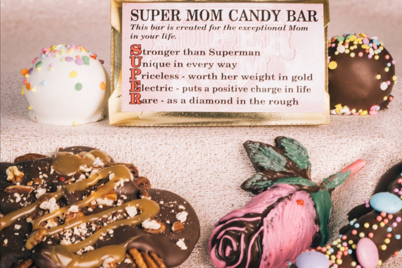 Mother&#146;s Day Sweets Bundle from Ruby&#146;s Chocolates
Sweet moms deserve sweet gifts, and this local chocolate shop is an indulgent dream. They&#146;re offering a special Mother&#146;s Day bundle for $19.99 that includes a &#147;Super Mom&#148; milk chocolate bar, one chocolate rose, two small truffle cakes of your choice, one joystick and one chocolate turtle. 
Photo: Krystalyn Hackett