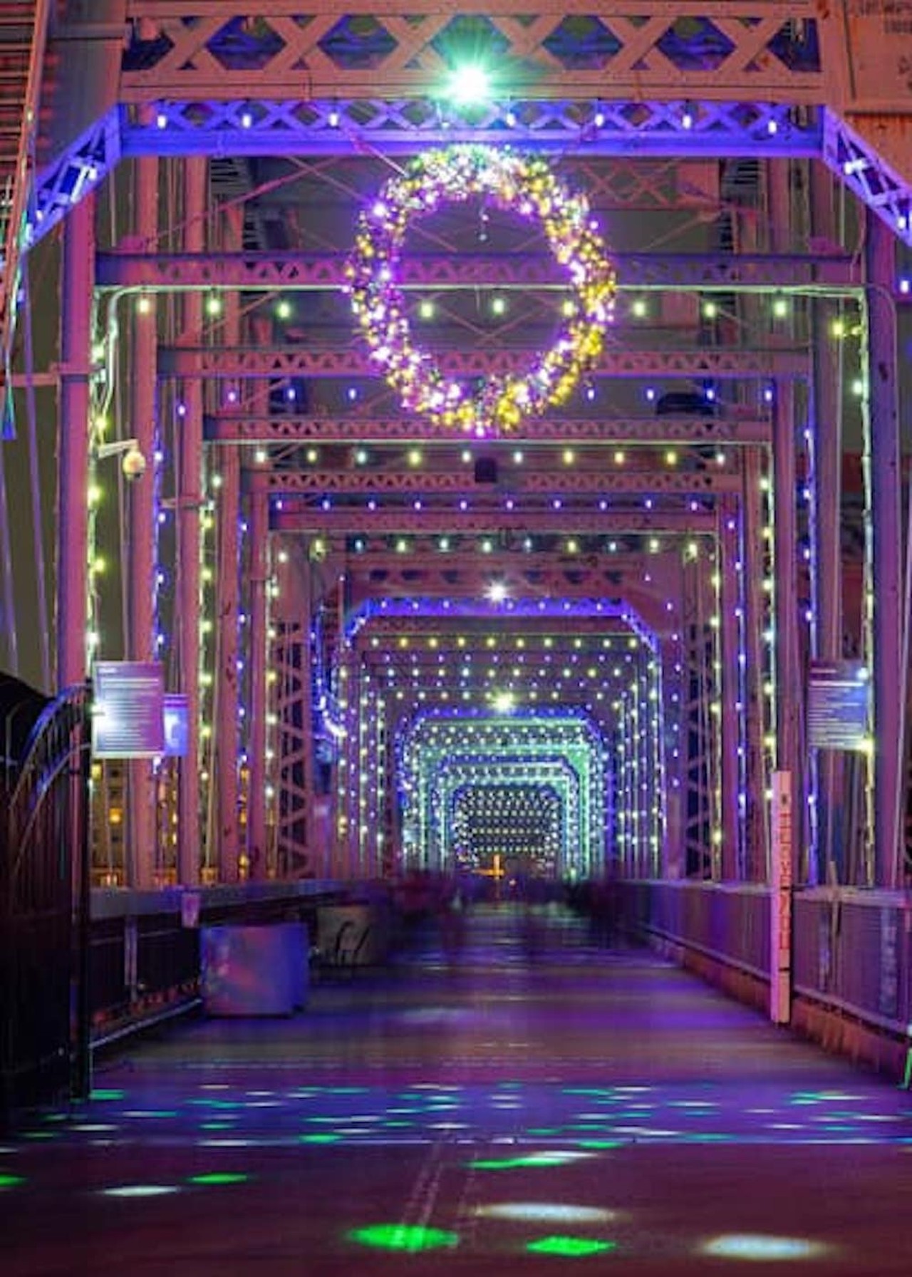 Winter Nights & River Lights at the Purple People Bridge
The Purple People Bridge will be adorned with thousands of lights, glowing yarn art and themed holiday projections this winter, all set to seasonal tunes. A 25-foot Christmas Wish Tree will help “provide gifts for individuals in need such as troubled teens, disabled individuals, and disadvantaged seniors,” per an event description. 
Through Jan. 8. Free admission. 1 Levee Way, Newport.