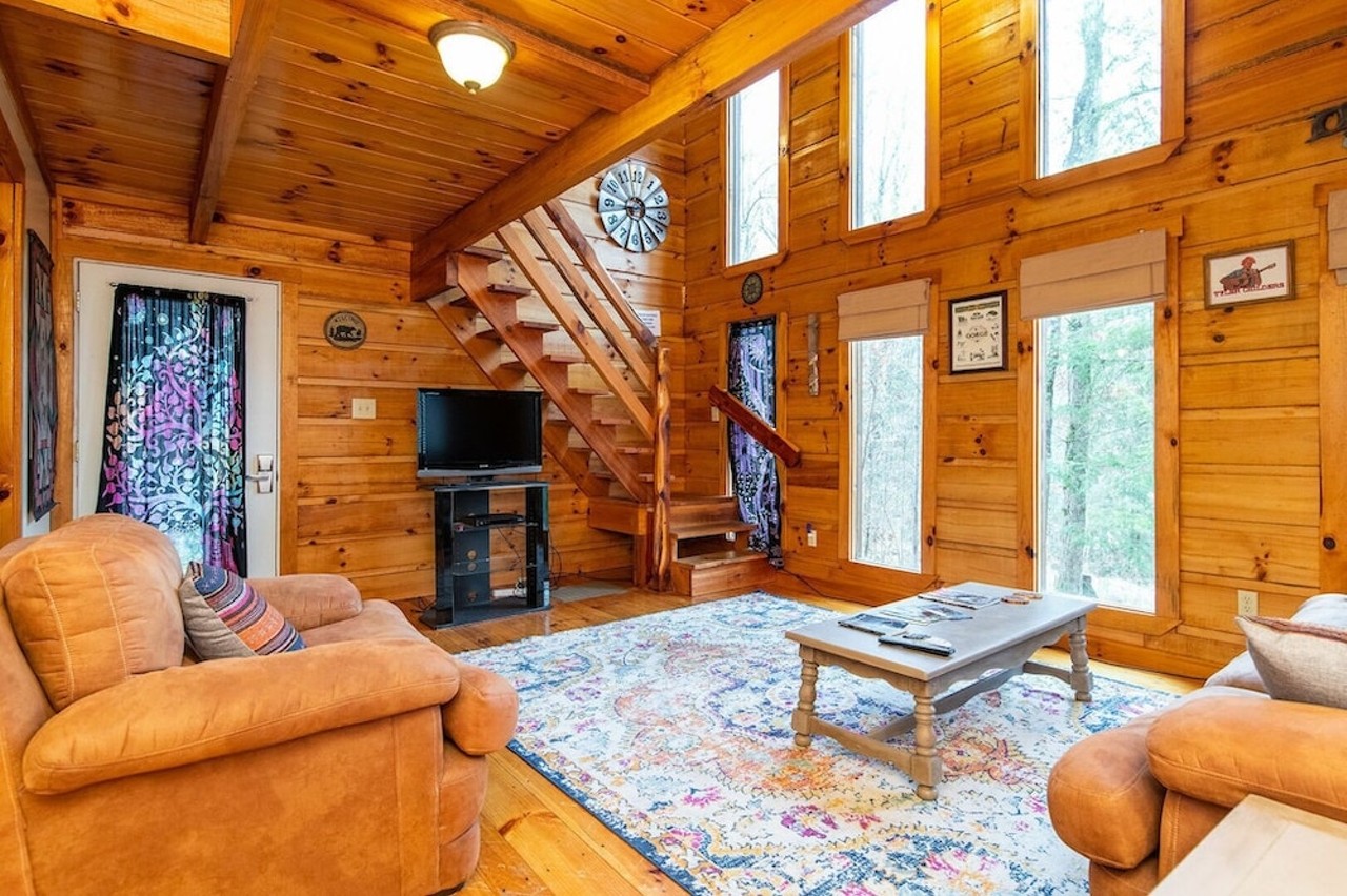 Hillside Loft Cabin
Red River Gorge, Kentucky
From $128/night | Hosts 2 guests
“Welcome to 'Hillside Loft Cabin' in the beautiful Red River Gorge, KY! This charming cabin features a Master Loft with a California King bed, hot tub, and large porch for up to two guests! Hillside Loft is equipped with Direct TV, HVAC, washer and dryer, and hot tub. Just a short drive (15 - 20 minutes) from the Red River Gorge and Natural Bridge State Park, you are in a prime location to all area attractions and restaurants.” — Vrbo