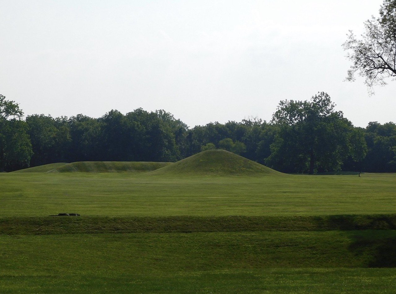 See the Ancient Mounds at Hopewell Culture National Historical Park and Explore Chillicothe
16062 State Route 104, Chillicothe
The 2,000-year-old mounds featured at Hopewell Culture National Historic Park were built by Native Americans as sacred sites. Today, visitors can walk the grounds, appreciate its massive, ancient man-made structures and learn what they may have been used for. After, explore nearby Chillicothe, where you can visit the Adena Mansion and Gardens and the Chillicothe Railroad Museum. Also, go see the historic downtown where you can indulge your sweet tooth at Grandpa Joe’s Candy Shop, check out some books and history at Wheatberry Books and The History Store and grab a drink at Old Capitol Brewing and a meal at R Kitchen Deli and Provisions or Old Canal Smoke House.