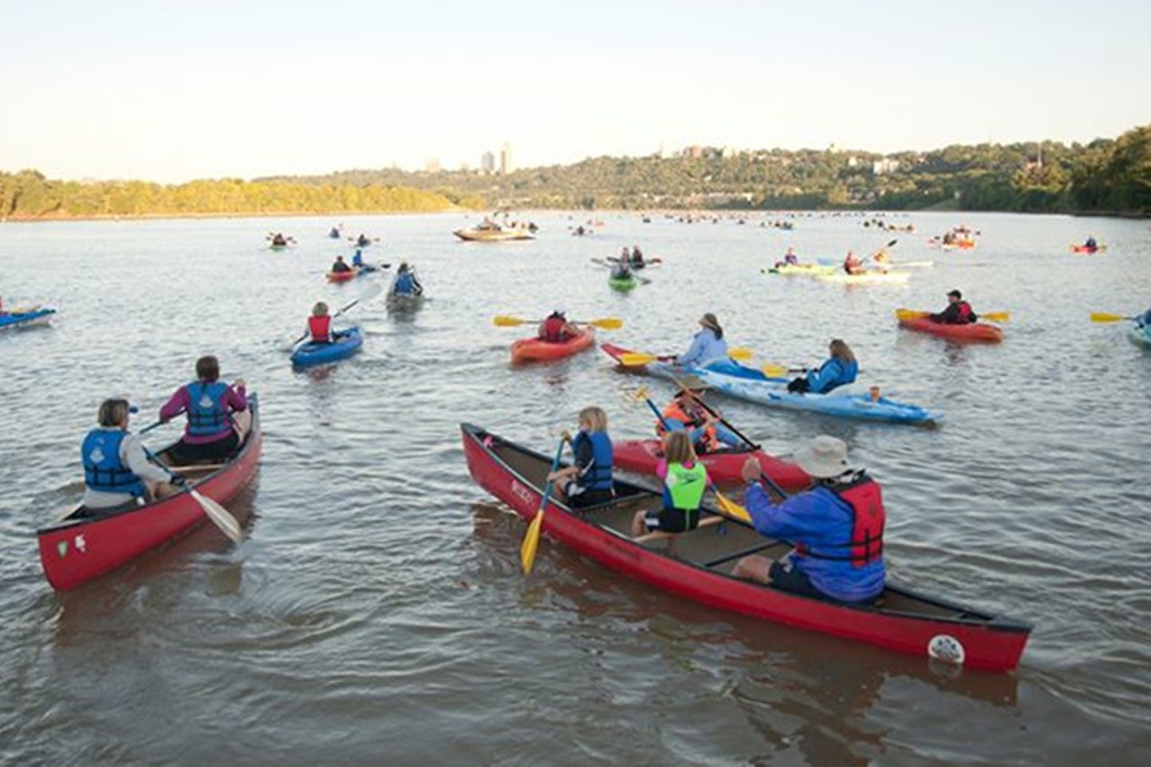 SATURDAY 03
EVENT: Ohio River Paddlefest
If it floats your boat, come down to the nation&#146;s largest paddling celebration. Now in its 18th year, the Ohio River Paddlefest is a nine-mile paddle on the Ohio River past downtown Cincinnati and Northern Kentucky. The river will be closed to other traffic during this time. Paddlers can also sign up for the 4.2 mile Race to the Roebling. After the race, head to the Finish Line Festival and Conservation Expo with music, local beer, food trucks and info on protecting natural resources. All proceeds from the event will go toward Adventure Crew teens, an organization that helps connect city teens with nature. Rental boats may be available. 6 a.m. parking starts; 7 a.m. race; 9 a.m.-2 p.m. Finish Line Festival. Tickets start at $55 for adults and $25 ages 4-17. Schmidt Recreation Complex, 2944 Humbert Ave., East End.
Photo: Brynn Weller Photography