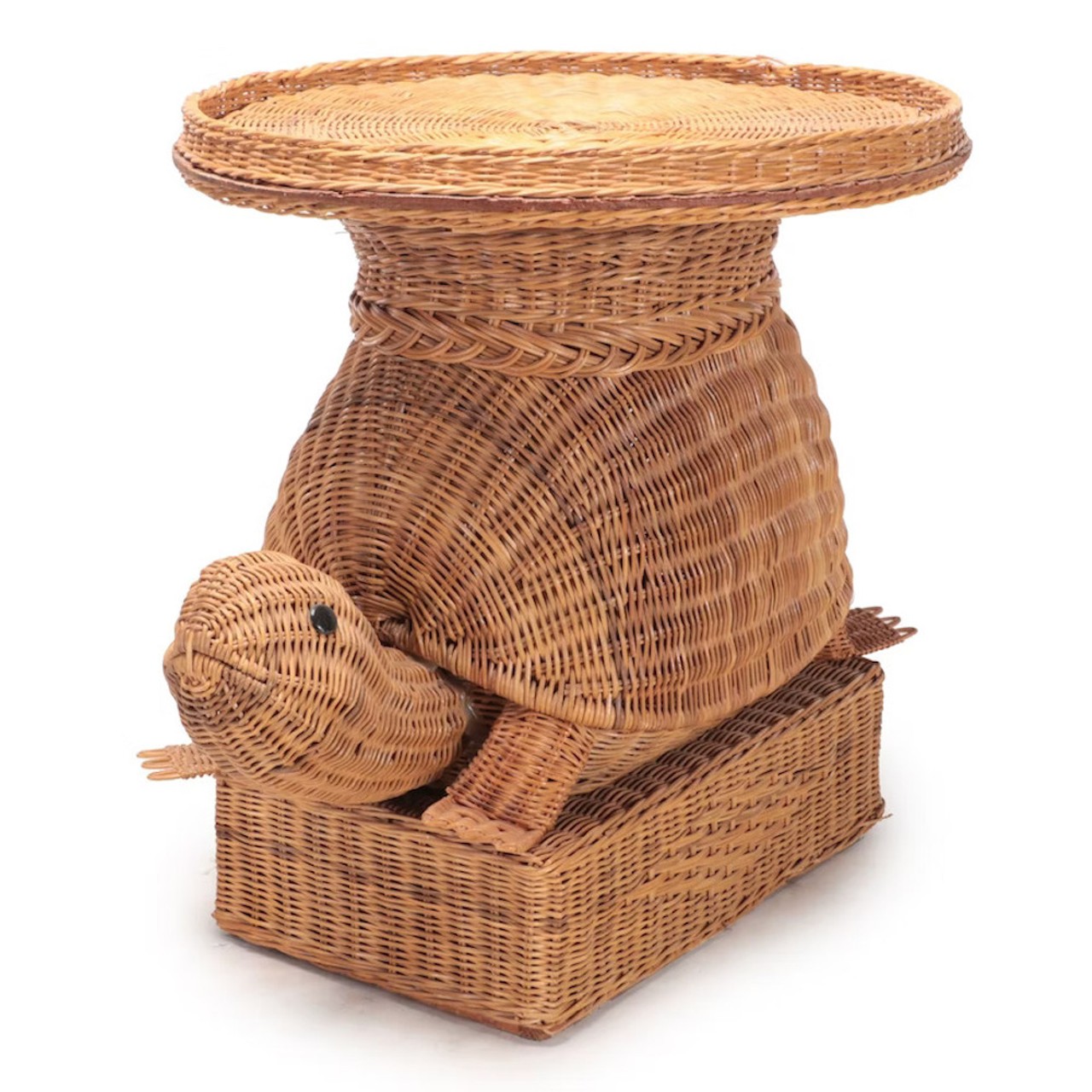 Wicker Turtle Form Side Table, Mid-20th Century
This wicker turtle side table somehow functions as both a funny gag gift and a legitimate home decor staple your Secret Santa can love forever. The item description pegs this guy as being from the mid-20th Century, but still in great shape.