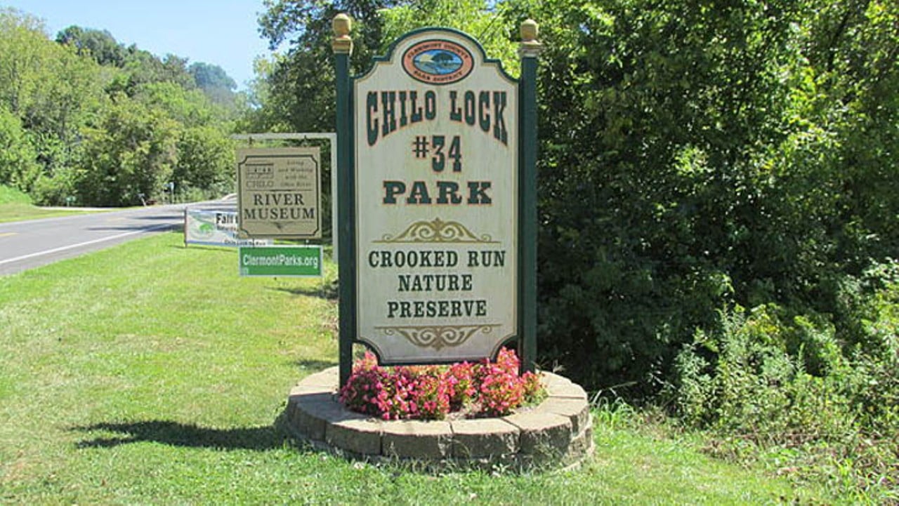 Chilo, SHY lo
Once known as Mechanicsburg during the early 1800s, is known today as Chilo. The village&#146;s name was changed in 1820. You can find this town along the Ohio River in Clermont County.  
Photo: Aesopposea, CC BY-SA 3.0