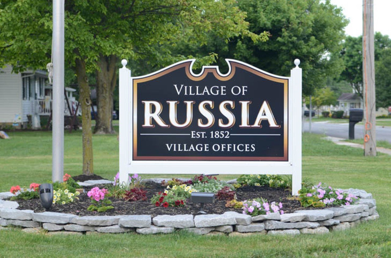 Russia, ROO she
This Ohio village holds a rich history with how it was named. French-speaking Swiss veteran migrants were some of the first settlers in the town. The residents named the village to honor a war they fought with Russia. 
Photo: The Village of Russia, Ohio