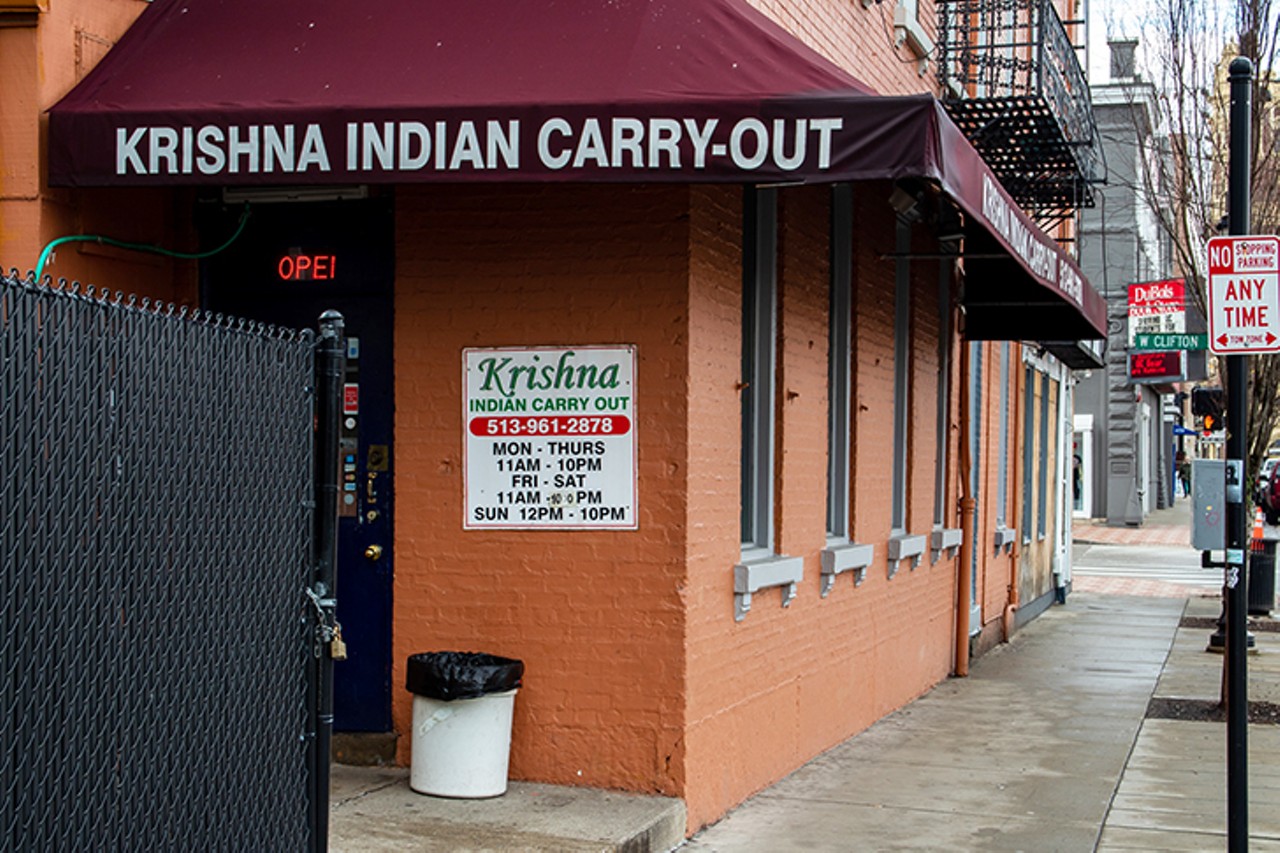 Krishna Indian Carryout
313 Calhoun St., Clifton
Krishna Indian Restaurant is University of Cincinnati's best kept secret. The tiny restaurant offers both carry-out and dine-in, with about a handful of booths to choose from. Dishing out plates such as saag paneer, a vegetarian spinach dish filled dish with onions, spices and a hint of cream and chicken tikka masala, tandoori chicken in a creamy tomato sauce. Be careful, the food can get spicy ranging on a 1-7 spice scale. 
Photo: Paige Deglow