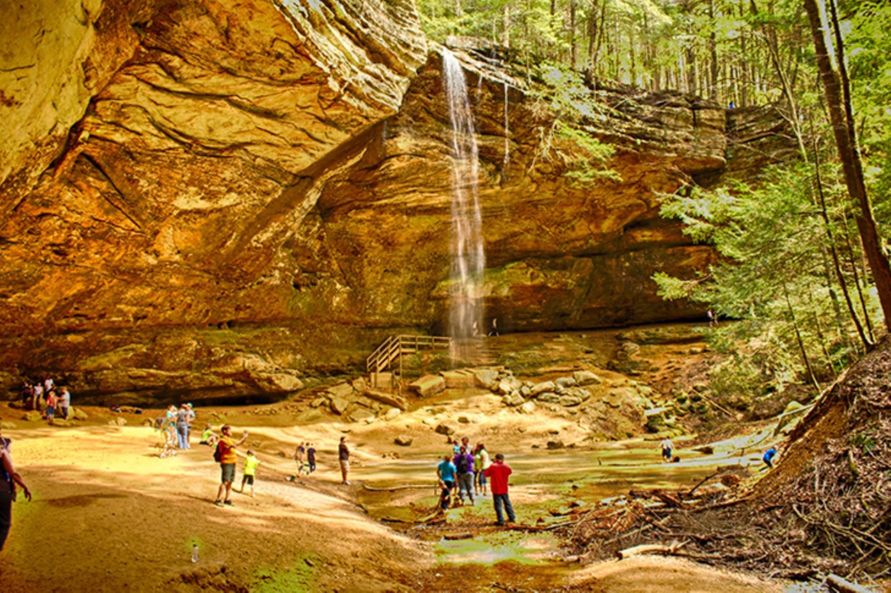 Take a Weekend Roadtrip to Camp and Hike
When you're in need of a little escape from the hustle and bustle of the city, a weekend camping trip is just what the doctor ordered. And there are several destinations within driving distance of the Queen City to explore, like Hocking Hills, Red River Gorge or John Bryan State Park. Some boast waterfalls and hiking trails, others feature beaches and mountain views &#151; whichever one you choose, you're sure to enjoy. 
Photo: Always Shooting, CC BY 2.0, via Wikimedia Commons