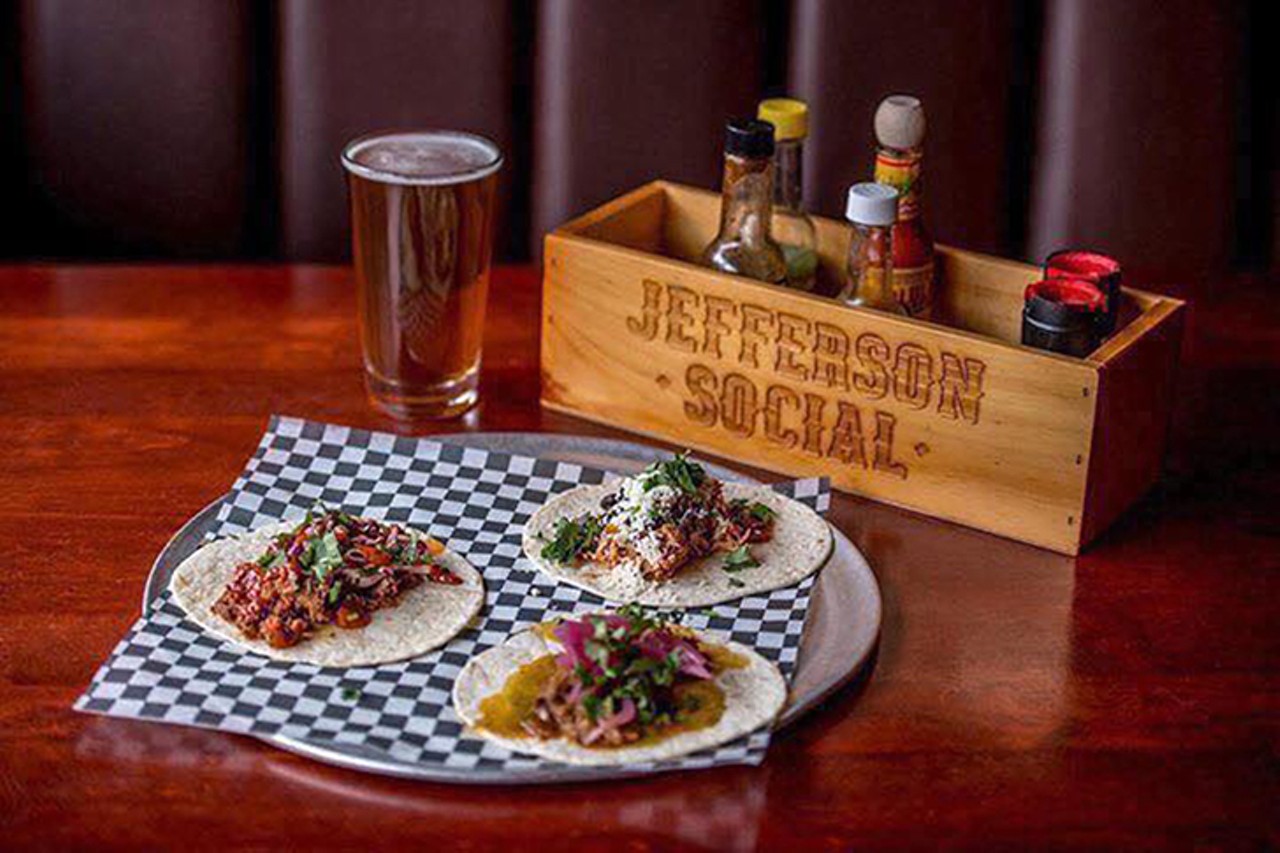 Jefferson Social
101 E. Freedom Way, Downtown
2 Social Supreme Tacos and a small chips and salsa for $7.
Photo via Facebook.com/JeffSoc