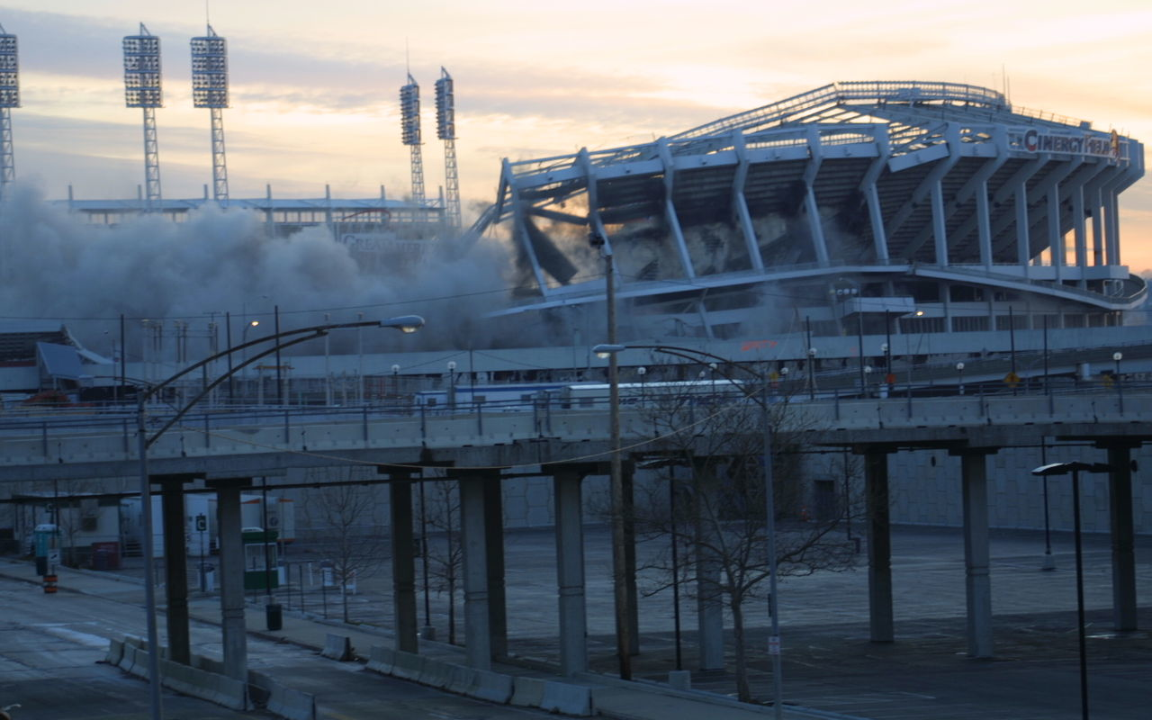 Riverfront Stadium implosion