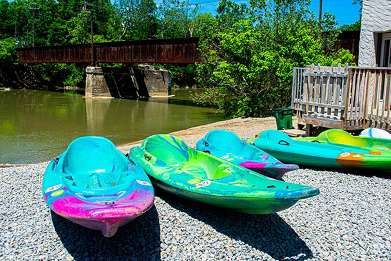 Rent a canoe or kayak
Spend a Sunday floating down one of Greater Cincinnati’s rivers in a canoe or kayak. Loveland Canoe & Kayak  offers a 2-4 hour paddling party down the Little Miami River and past Historic Loveland Castle. Morgan’s Outdoor Adventures has spots in Ft. Ancient on the Little Miami River, in Brookville on the Whitewater River and even in Costa Rica, with trips 3-7 miles long. Green Acres Kayak  in Harrison is located on the Whitewater River and offers 3-, 5- or 8-mile trips. Check with each business about reservations, boat rental fees and what you can — and can’t — bring with you (We’re looking at you, ca-brewers). Use your new watercraft skills during Ohio River Paddlefest on Aug. 6. Thousands will take to the Ohio River in canoes and kayaks in the nation’s largest paddling party.