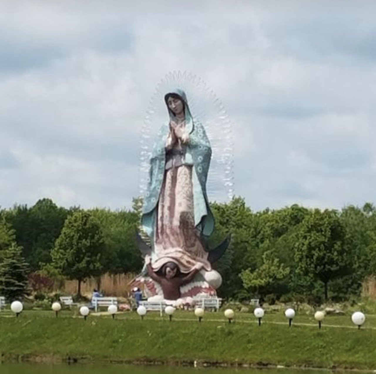World’s Tallest Our Lady of Guadalupe Statue
6601 Ireland Road, Windsor
Located in Windsor, around 50 miles east of downtown Cleveland, just before you get to Pennsylvania, stands this religious statue, measuring 33 feet tall.