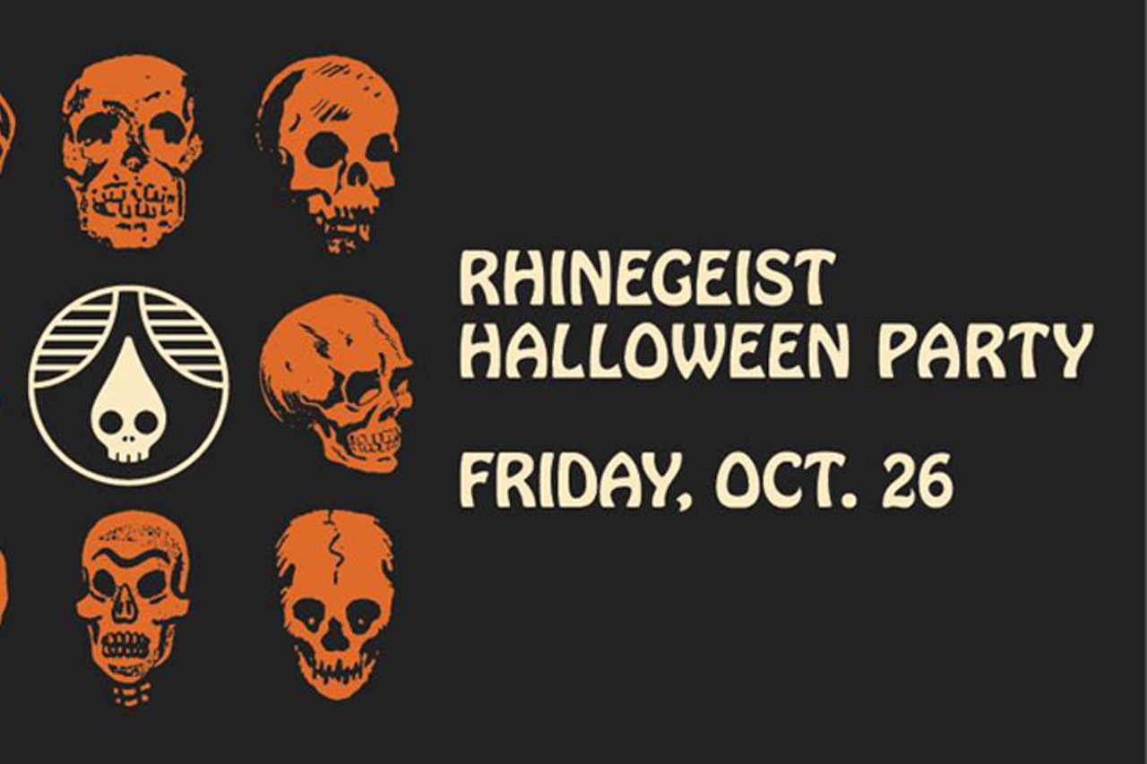 Rhinegeist Halloween Party
8 p.m. Oct. 26
Let your competitive spirit shine like a haunted full moon as the Halloween weekend festivities begin. Show up in your best costumes and get ready to dance to monster mash-ups by DJs &#147;Macabre&#148; Matty Joy and &#147;Wicked&#148; Will Ross at the Rhinegeist Halloween party. Of course, there will be costume contests for best couple costume, group costume, scariest costume and character costume. Costumes had to be submitted online by Oct. 19 to qualify for the contest, but you can still watch the wardrobe wonders show off for prizes. Free. Rhinegeist. 1910 Elm St., Over-the-Rhine, facebook.com/rhinegeist.
