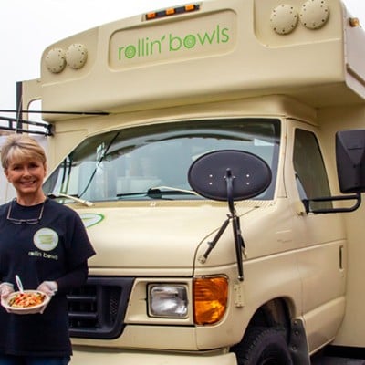 Rollin&#146; Bowls    Find upcoming truck locations online    Rollin&#146; Bowls is a plant-based food truck with Monica Meier in the driver&#146;s seat. Meier made the switch to living a fully plant-based lifestyle several years ago and says it dramatically impacted her health and energy. The most popular menu item is the Dynamite Bowl &#151; a crunchy and colorful blend of veggies with teriyaki-marinated soy tenders over a bed of fluffy long-grain rice. It&#146;s finished off with a thick drizzle of vegan yum yum sauce made from scratch. Beyond the bowls, Meier serves quesadillas and tacos, soups and sandwiches, including plant-based burgers.    Photo: Paige Deglow