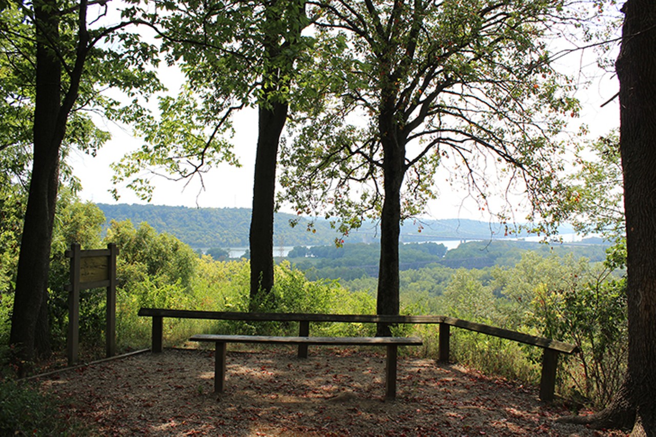 Shawnee Lookout
2008 Lawrenceburg Road, North Bend
Shawnee Lookout Park is known for its views and historical values. The park has a small series of nature trails between 1 and 2 miles long that lead to views of the Ohio River and Great Miami River valleys, as well as pass by Native American archaeological earthworks.