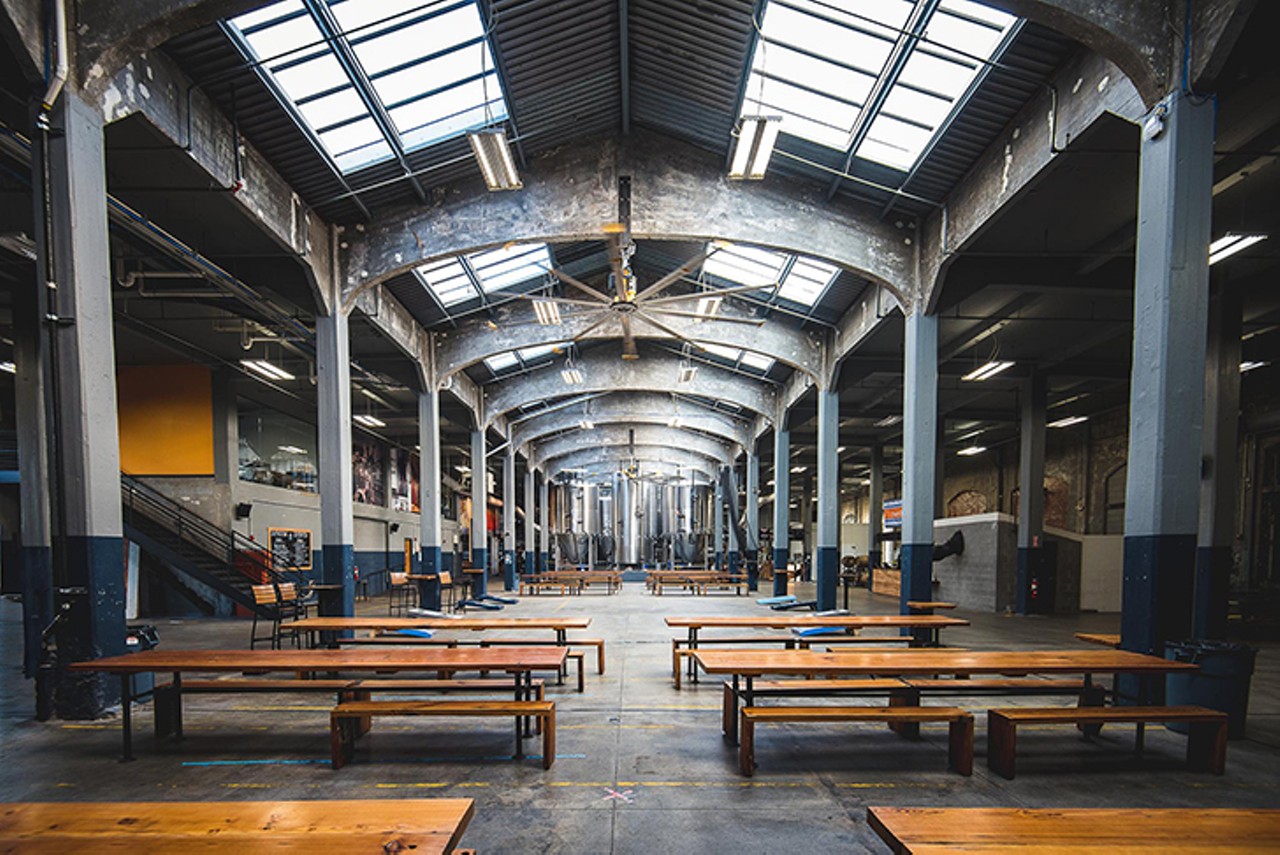 Sip on Local Beer and Play Cornhole at Rhinegeist
Free admission; pay for beer
Local brewery Rhinegeist is a gigantic drinking destination in the heart of OTR (conveniently located on the streetcar line). Head inside for the latest draft brews, play a game of cornhole and, if you're feeling fancy, stop by the first-floor French-ish brasserie Sartre OTR &#151; or order food directly to the taproom delivered via pneumatic tube. 1910 Elm St., Over-the-Rhine
Photo: Provided