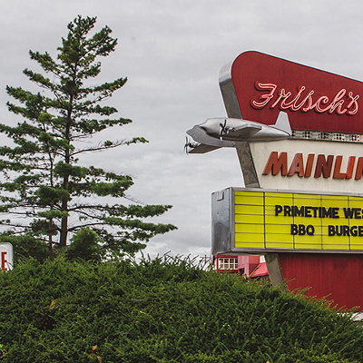 Frisch’s Mainliner5760 Wooster Pike, FairfaxBig Boy sandwiches. All-day breakfast. Warm bowls of chili and soup. Frisch's Big Boy Mainliner opened in 1939, when founder David Frisch opened Cincinnati’s first year-round drive-in, which could hold up to 60 cars. Now, the regional diner chain is an iconic stop for Queen City residents. The famous menu still carries on today — with additions — and offers up both nostalgic memories and classic grub.