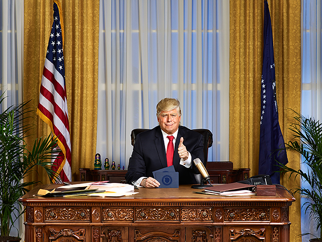 Anthony Atamanuik is Donald Trump on "The President Show."