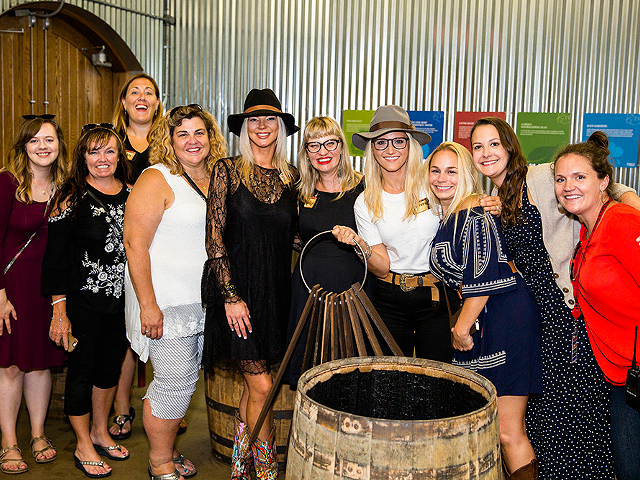 Group of local women who participated in the bourbon trip