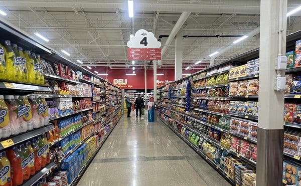 Aisle at the Grocery Outlet in Eldersburg, Maryland.
