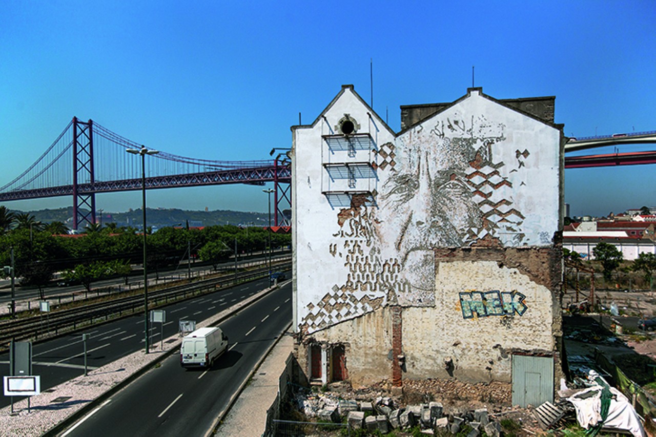 Feb. 21-July 6, 2020: Vhils
Kicking of 2020 is Vhils, which features the work of Portuguese street artist Alexandre Farto. His work involves removing the surface layers of urban walls with hammers, chisels and pneumatic drills to create portraits and other imagery. 
Photo: Vhils, 2014, Lisbon, Portugal // Credit: Alexander Silva