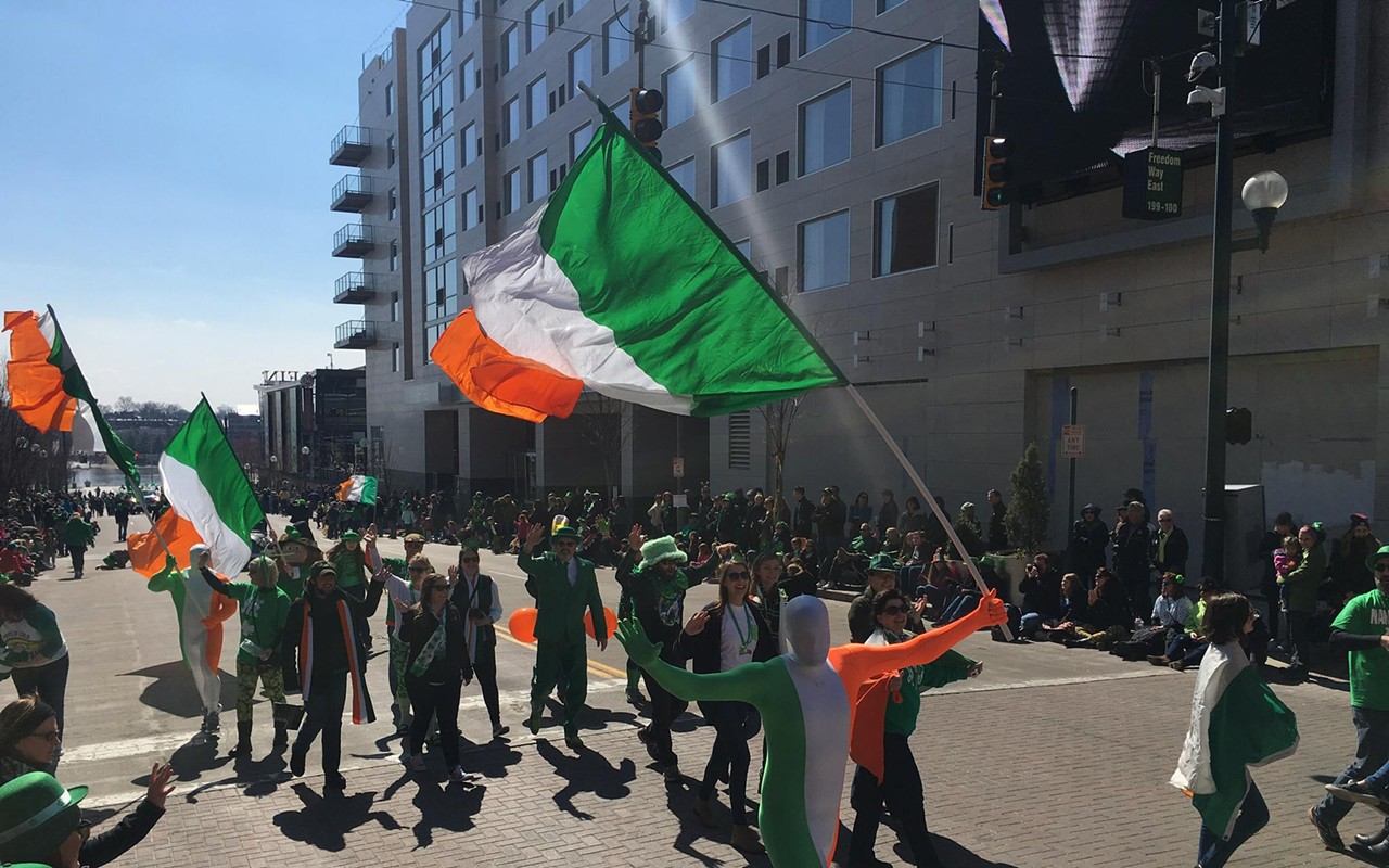 The St. Patrick's Day Parade returns after taking two years off due to COVID.
