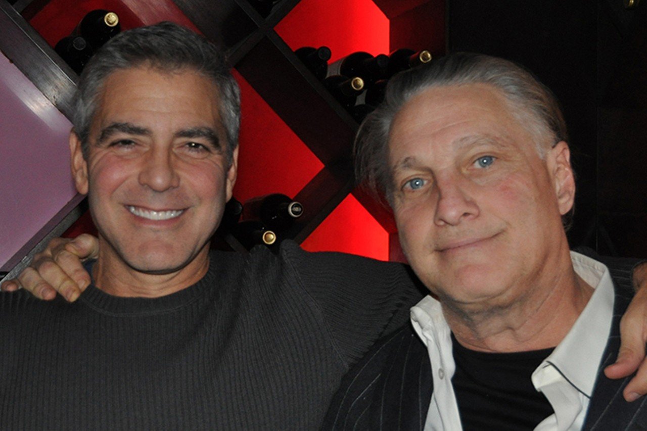 George Clooney with Jeff Ruby, 2011