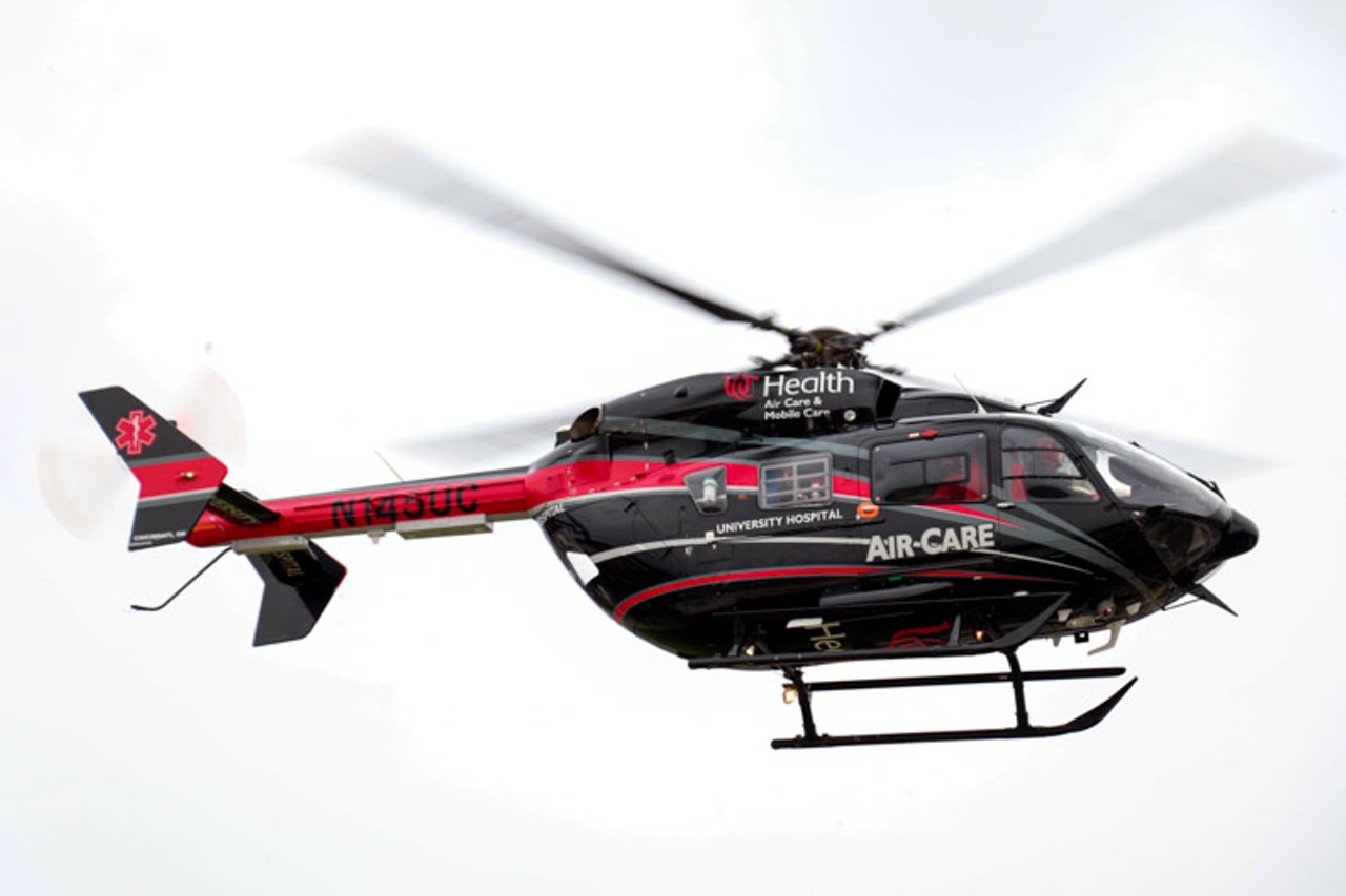 All the Photos from Santa's Helicopter Arrival at the Cincinnati Museum Center