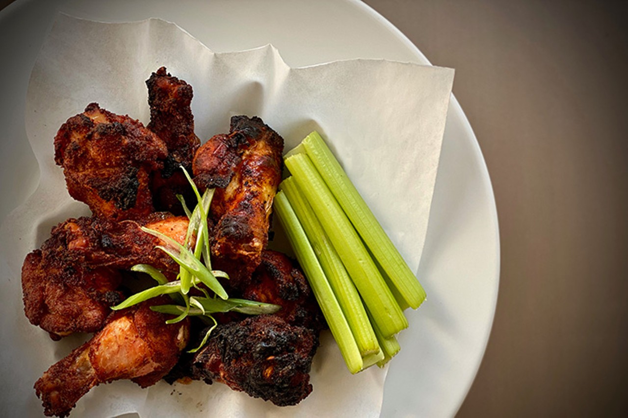 The View at Shires' Garden
Shires Wings: Gerber farms jumbo chicken wings, dry-rubbed then josper-smoked, and served with our zesty garlic sauce.
Take-out available; vegetarian option.