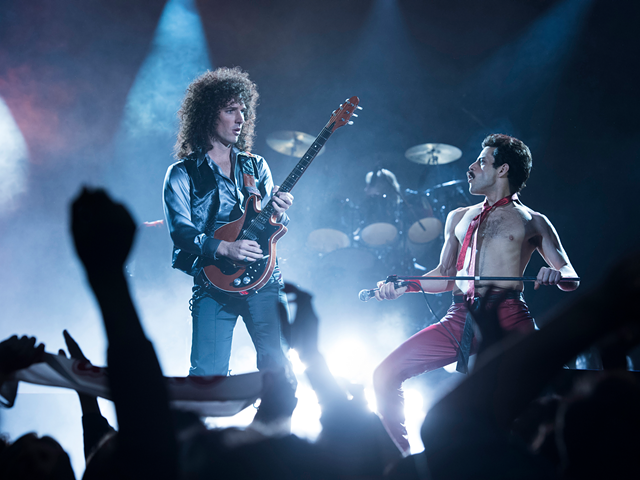 Gwilym Lee (Brian May) and Rami Malek (Freddie Mercury) star in "Bohemian Rhapsody," winner of the Best Motion Picture - Drama at the Golden Globes.