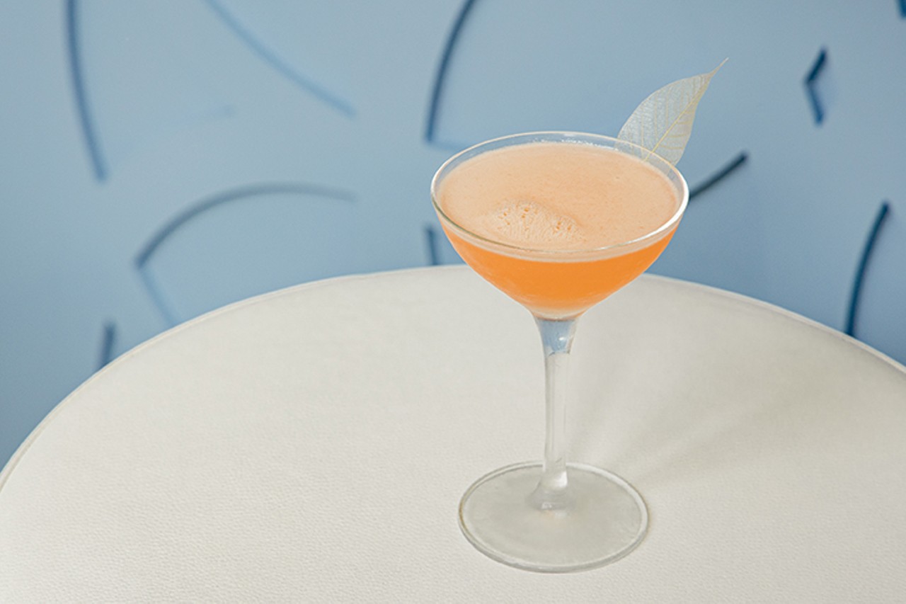The bar's floral motif extends to several of the drinks, if not overtly &#151; though several of them have botanical incorporations &#151; then certainly at least in color and composition