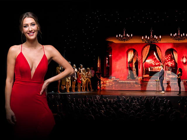 Bachelorette Becca Kufrin for The Bachelor Live On Stage