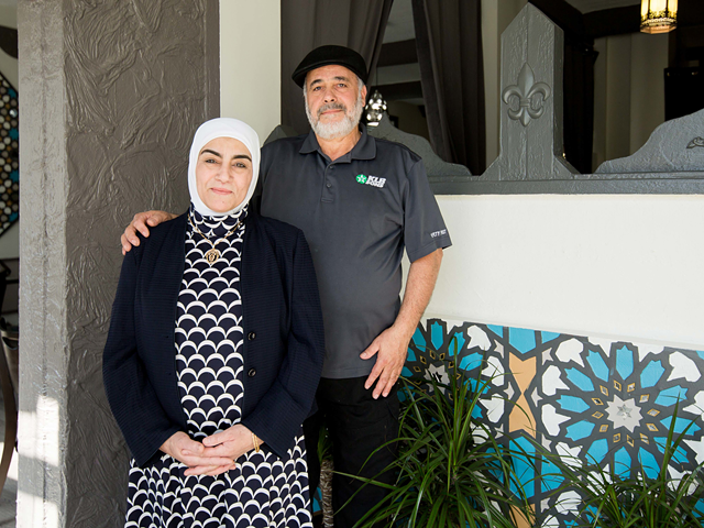 Hanan (left) and her husband, Suhail Barazi