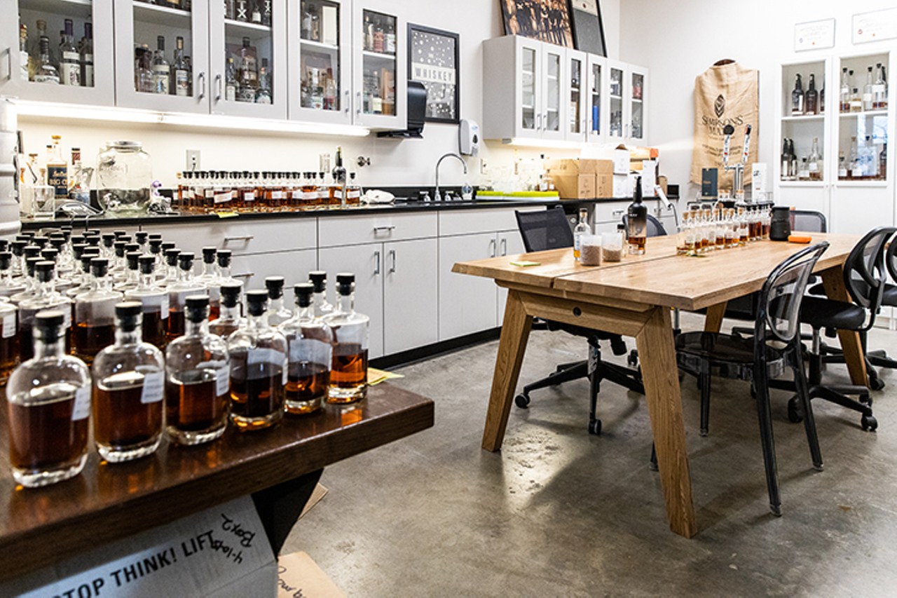 Lab where production panel tests bourbons
