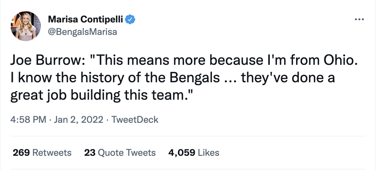 Bengals Nations Celebrates a Historic Win on Twitter