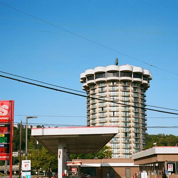 The Radisson hotel in Covington, featured on Hood Century