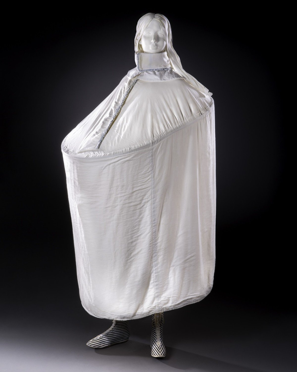 Changing tent in Taft Museum of Art's Sporting Fashion: Outdoor Girls 1800 to 1960