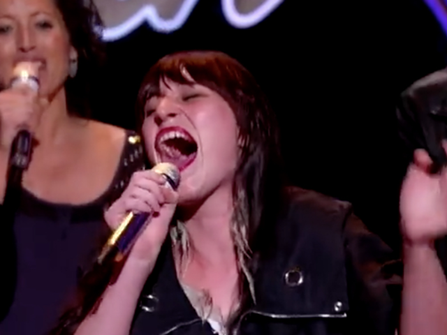 Jess Lamb during American Idol's group round