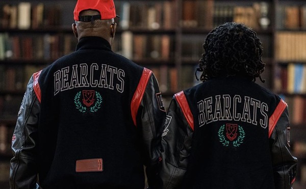 The varsity jackets from the BlaCkOWned™ x UC™ line