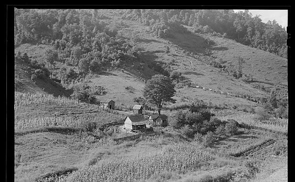 Mountain home, Breathitt County, 1940, photographed by Marion Post Wolcott, 1910-1990.