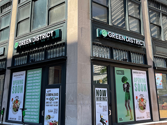 Build-your-own salad concept Green District will open on Fountain Square later this year.
