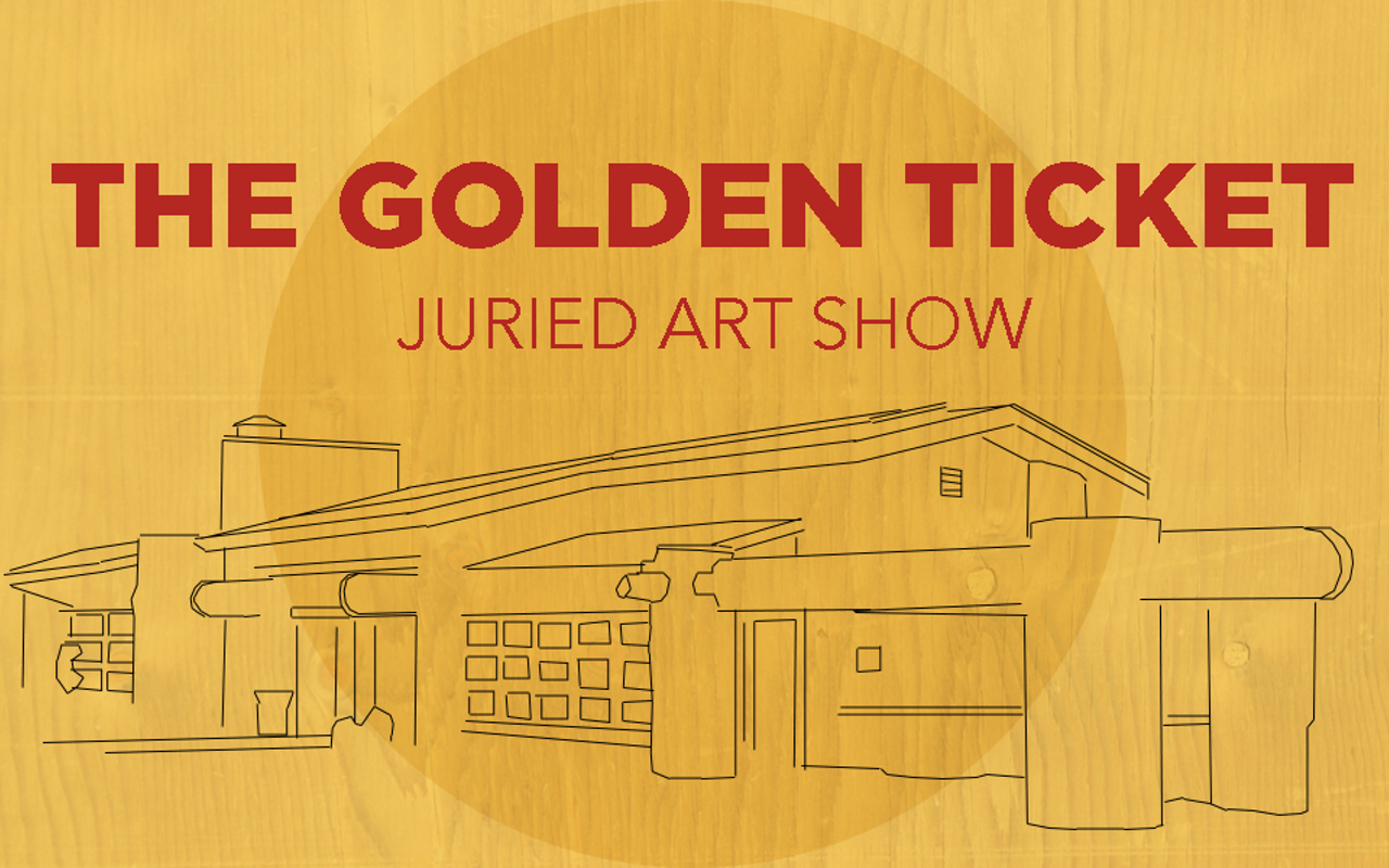 Artwork promoting The Golden Ticket art show at Trailside Nature Center