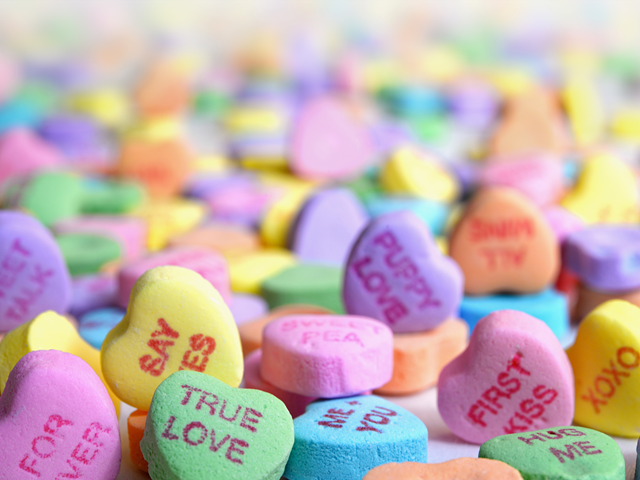 Candy conversation hearts