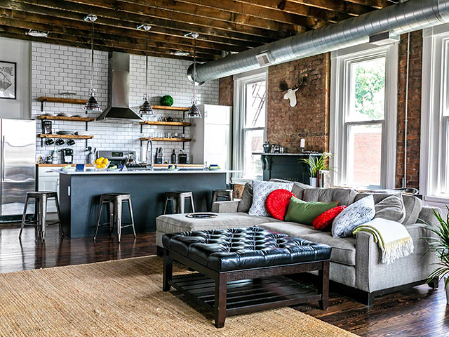 Image of an OTR loft available on Airbnb