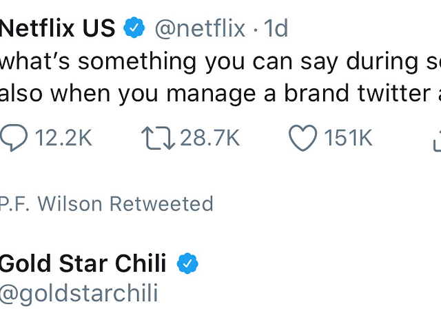 Cincinnati-based Gold Star Chili's Hilarious Response to a Tweet By Netflix is Why We Love Them