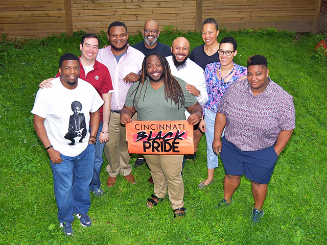 Tim’m T. West (far left) with Cincinnati Black Pride in 2019